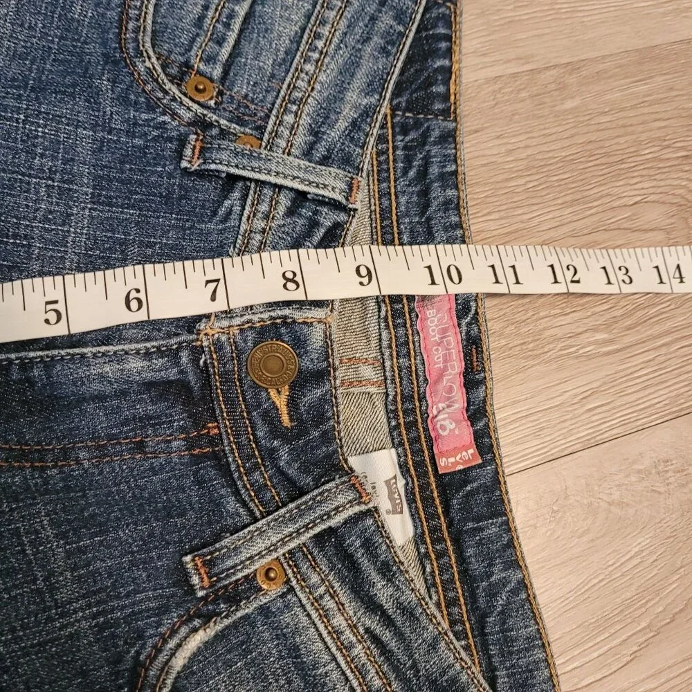 Vtg Levi's 518 Superlow Bootcut Jeans Y2K Size 9 - Picture 7 of 9